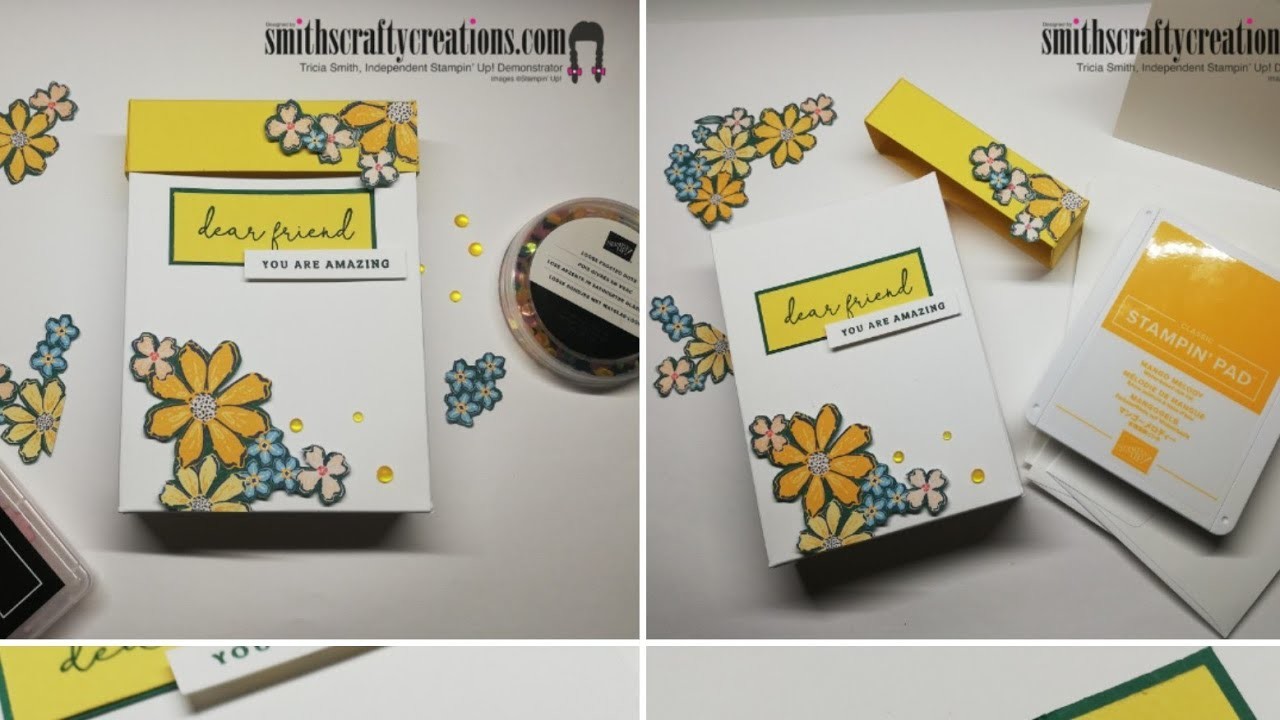 DIY Handmade Card Notelet Holder Box Stampin' Up! Recency Park Suite