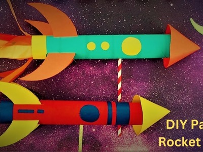 DIY | How To Make Paper Rocket Ship with Simple Paper Crafts | Origami Crafting | Art | Kids Videos