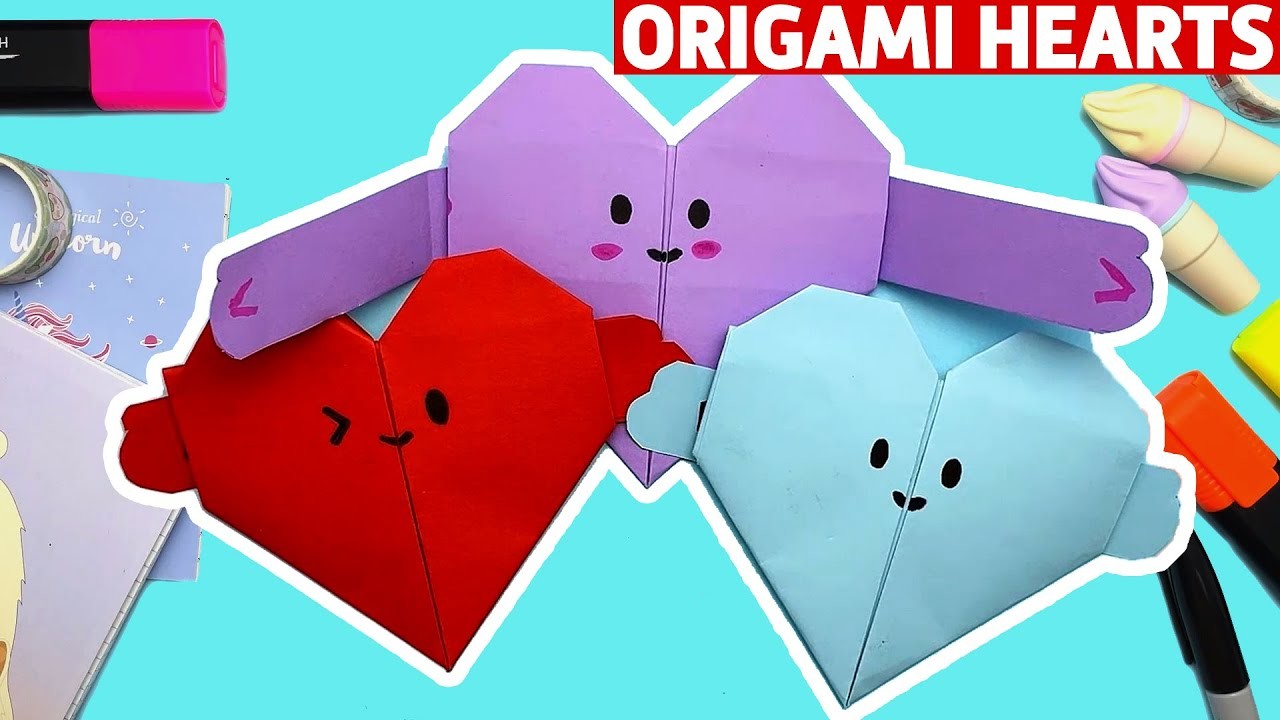 DIY Origami Paper Secret Heart | Cute Hearts PAPER CRAFTS | Yulka Art Origami Сrafts