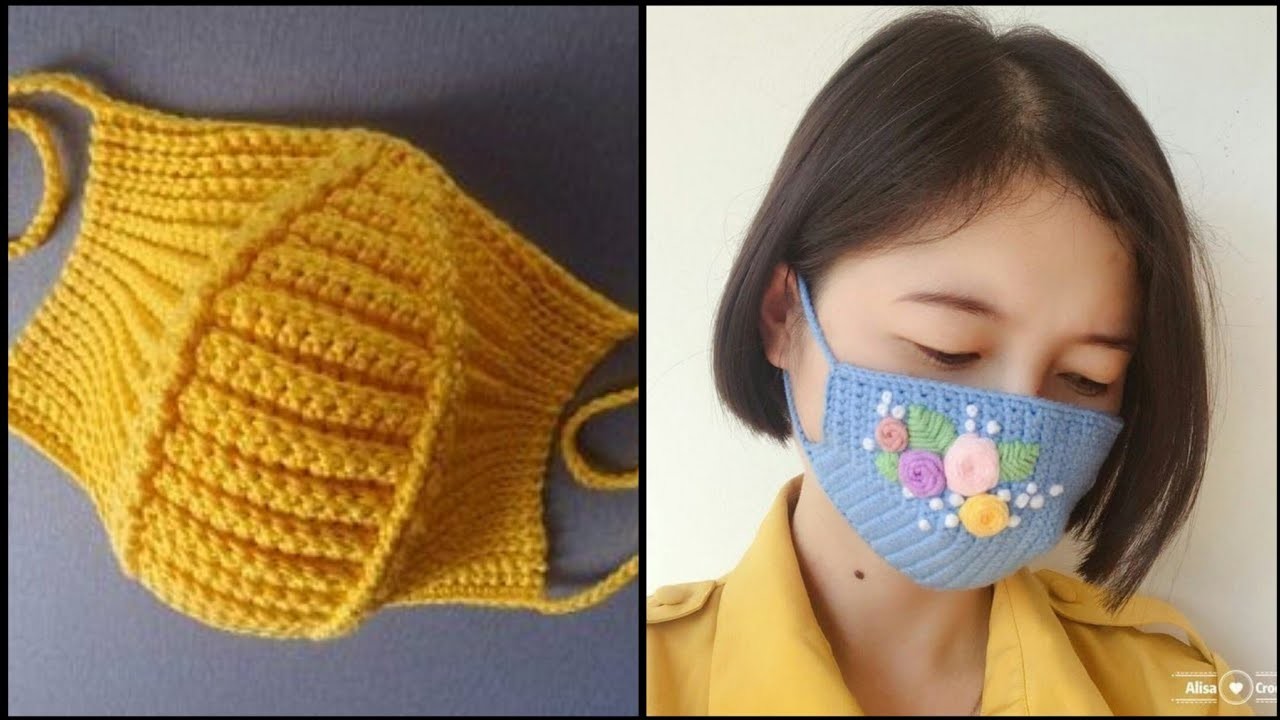 Gorgeous crochet face mask free pattern ideas for girl's