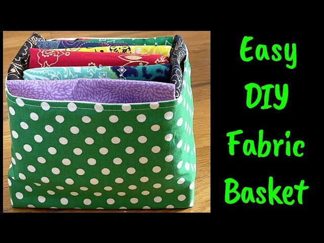 How Easy To Make Fabric Basket. New Method To Make Storage Box Easier For Beginners  @TheTwinsDay .