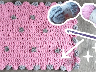 HOW TO CROCHET A CARPET RUG | BEGINNER TUTORIAL | DIY