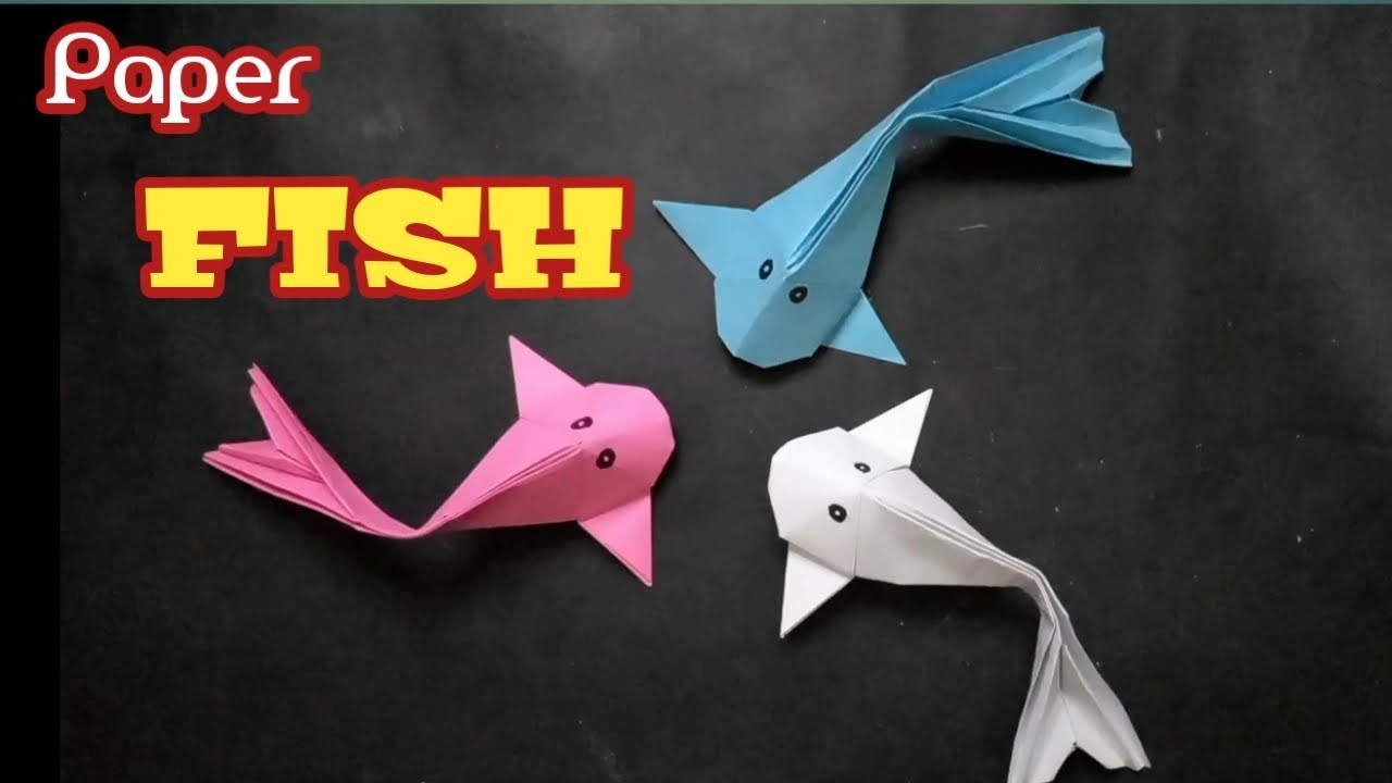 How to make a paper fish | make paper fish | paper fish easy | paper fish | diy paper fish @sdr653
