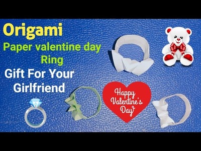 How to make a Ring | origami paper craft | paper craft | paper ring | valentine day special ring