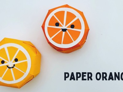 How To Make Easy 3D Paper Orange For Kids. Nursery Craft Ideas. Paper Craft Easy. KIDS crafts