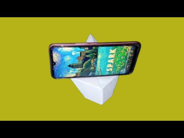 How to make paper phone stand| paper ka mobile stand banane ka tarika| the crafts studio by Zeeshan