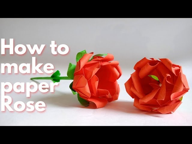 How to make paper rose | Origami paper rose | paper flower | paper craft idea  #papercraft