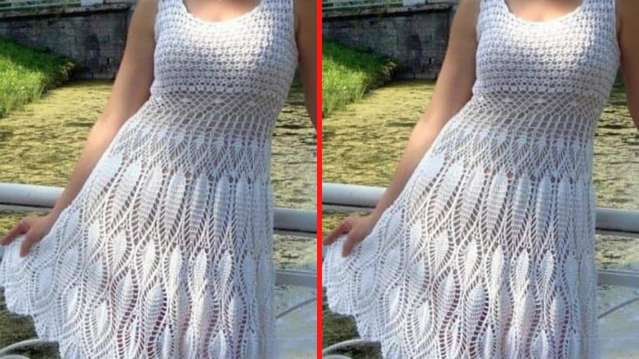 Most Stylish And Gorgeous Crochet Evening Dress.clothes pattern #crochet #dress #pattern
