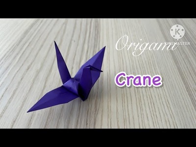 Origami Crane. Easy Origami. Origami Animals. Kids Craft