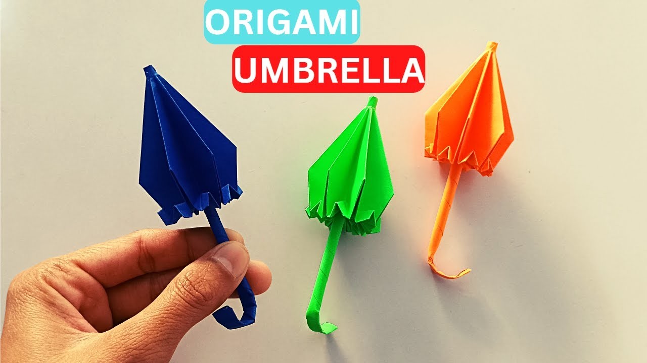 Origami Paper Umbrella | How to make a paper umbrella | Paper Craft Ideas | @craftboatofficial