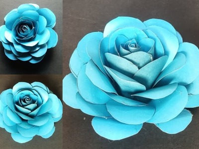 Paper flower????|DIY| Paper rose| Paper crafts| Decoration ideas| Chromatic crafts????