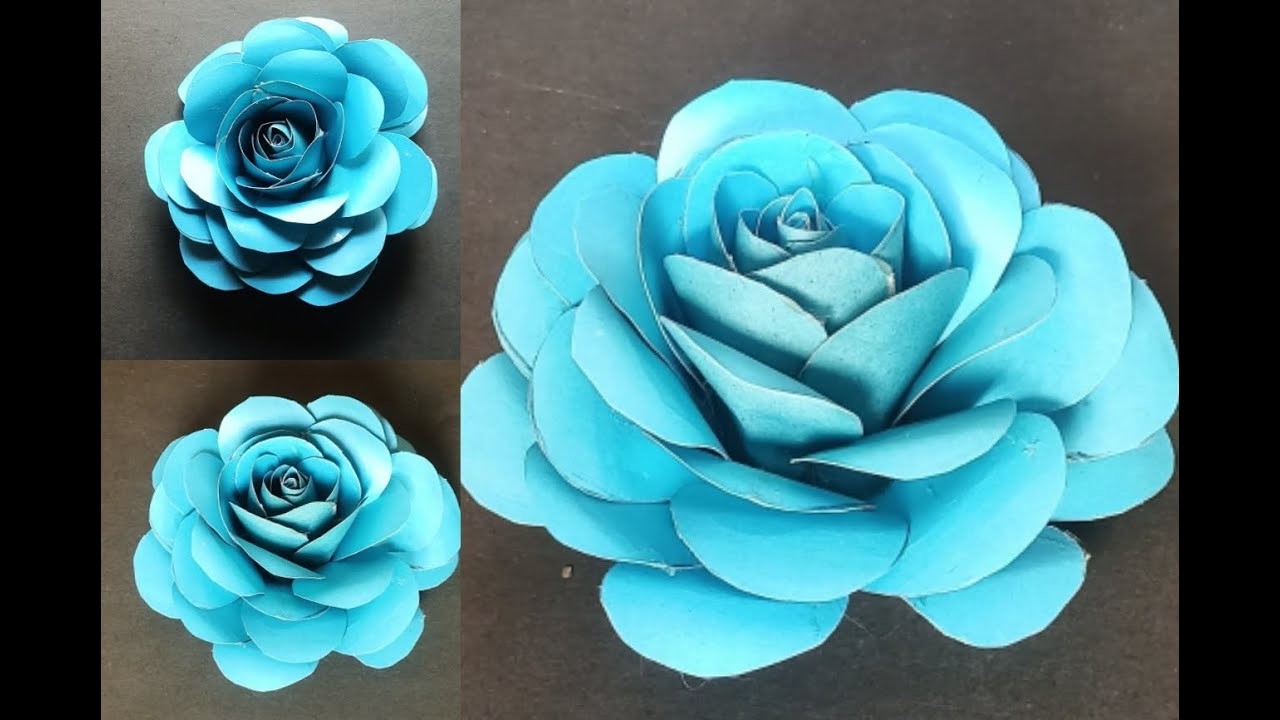 Paper flower????|DIY| Paper rose| Paper crafts| Decoration ideas| Chromatic crafts????