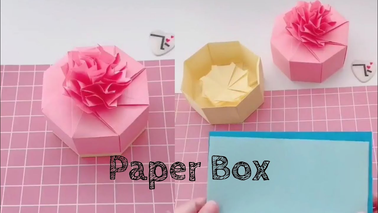 Paper Gift Box || Step by step || Paper Crafts || Hand made. home made????????????????