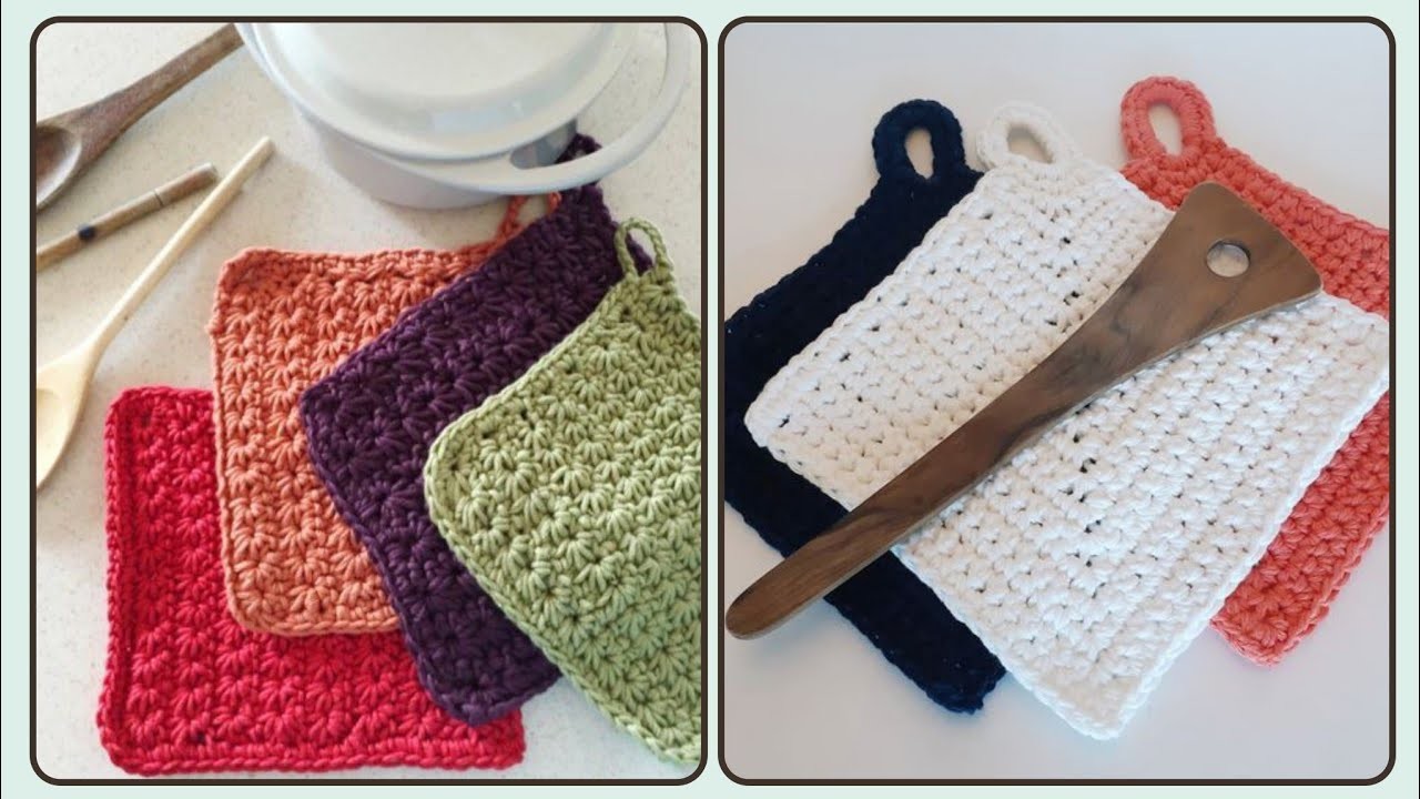 Stylish Crochet Handmade Dishcloth - Amazing Knitted Patterns