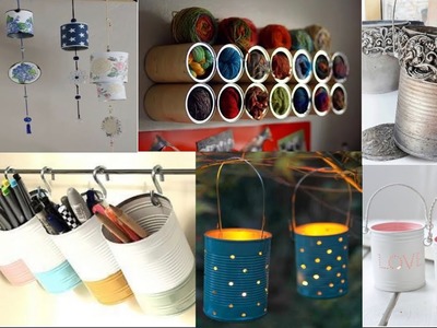 Tin Cans Craft Ideas || Tin Container Transformation |Tin Cans Decoration Ideas #TENCAN