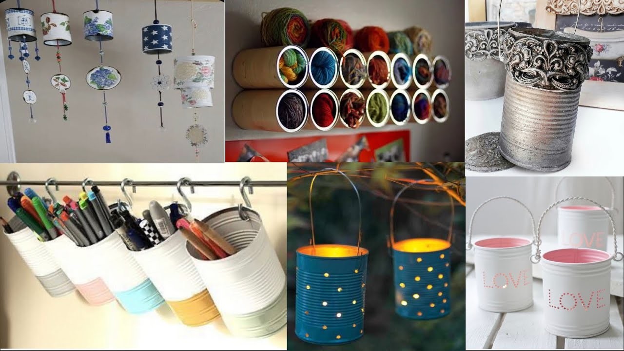 Tin Cans Craft Ideas || Tin Container Transformation |Tin Cans Decoration Ideas #TENCAN