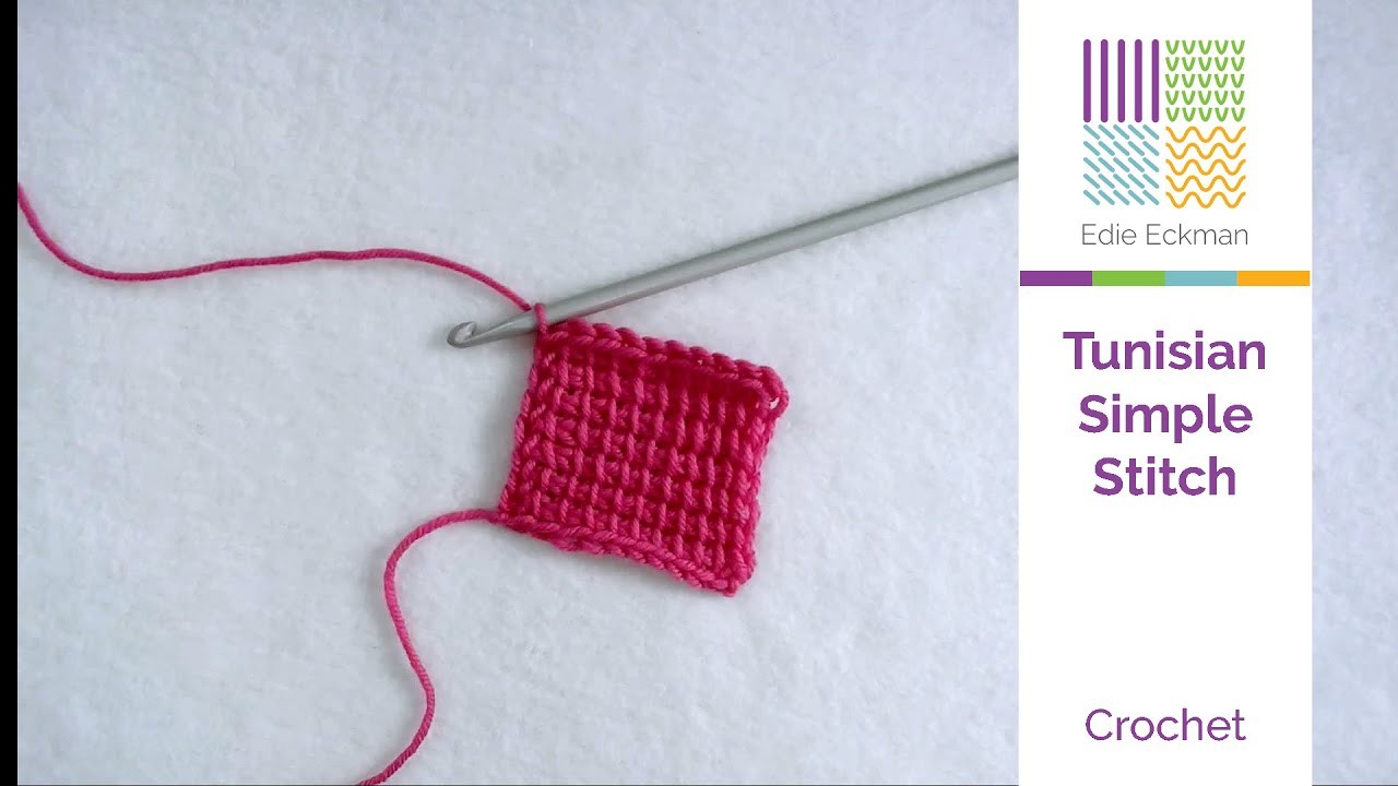 Tunisian Simple Stitch (for Right-Handed Crocheters)