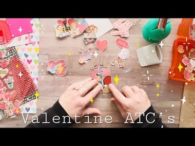 Valentine ATC’s • ❤️???????? #collage #valentinesday #valentineATC #artisttradingcards #atc #papercrafts