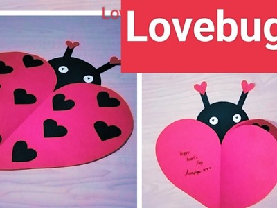 Valentine's day craft | Ladybug craft ideas |Paper craft for kids | #lovebug #ladybug #art #craft