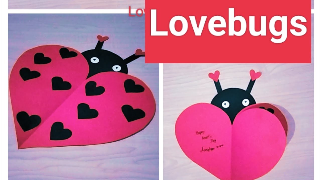 Valentine's day craft | Ladybug craft ideas |Paper craft for kids | #lovebug #ladybug #art #craft