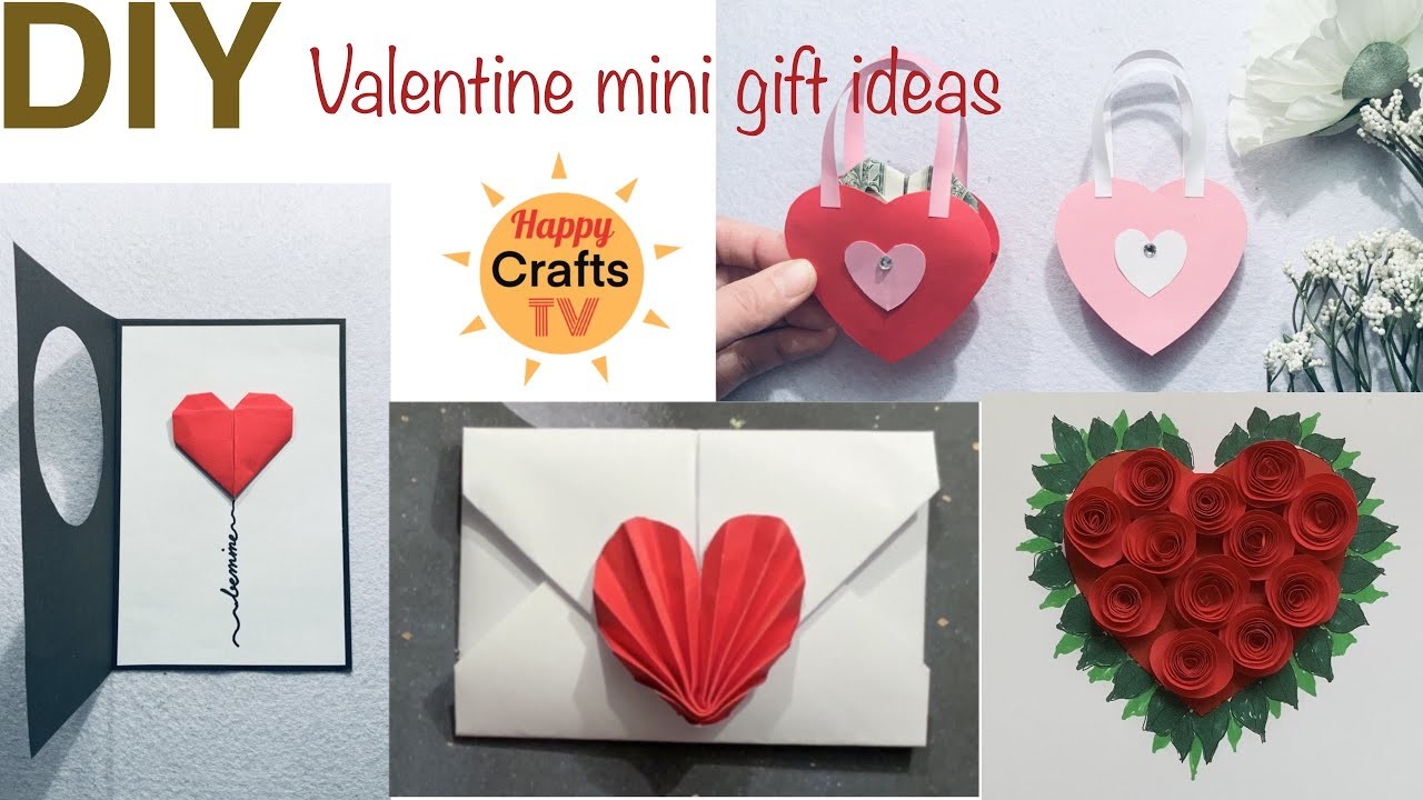 04 Simple and beautiful Valentine Gift Ideas l Easy DIY Paper Crafts