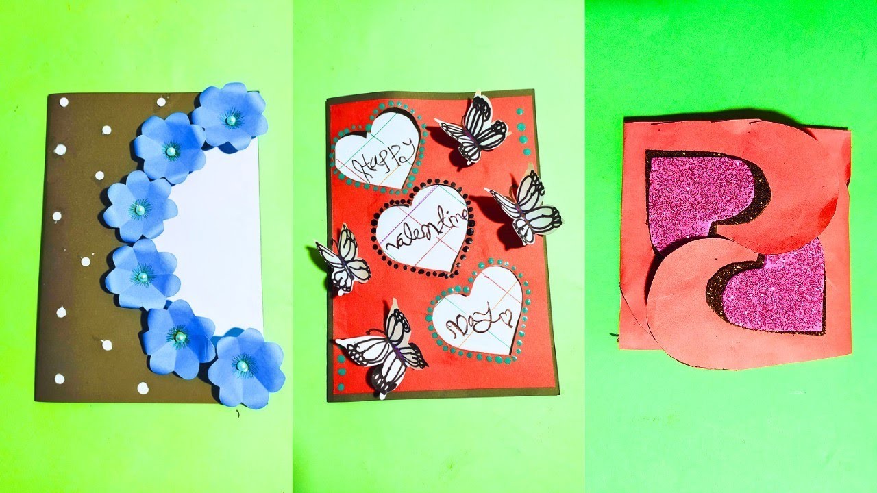 3 Easy And Beautiful Valentine's Day Cards Ideas|paper crafts for home Decorations |