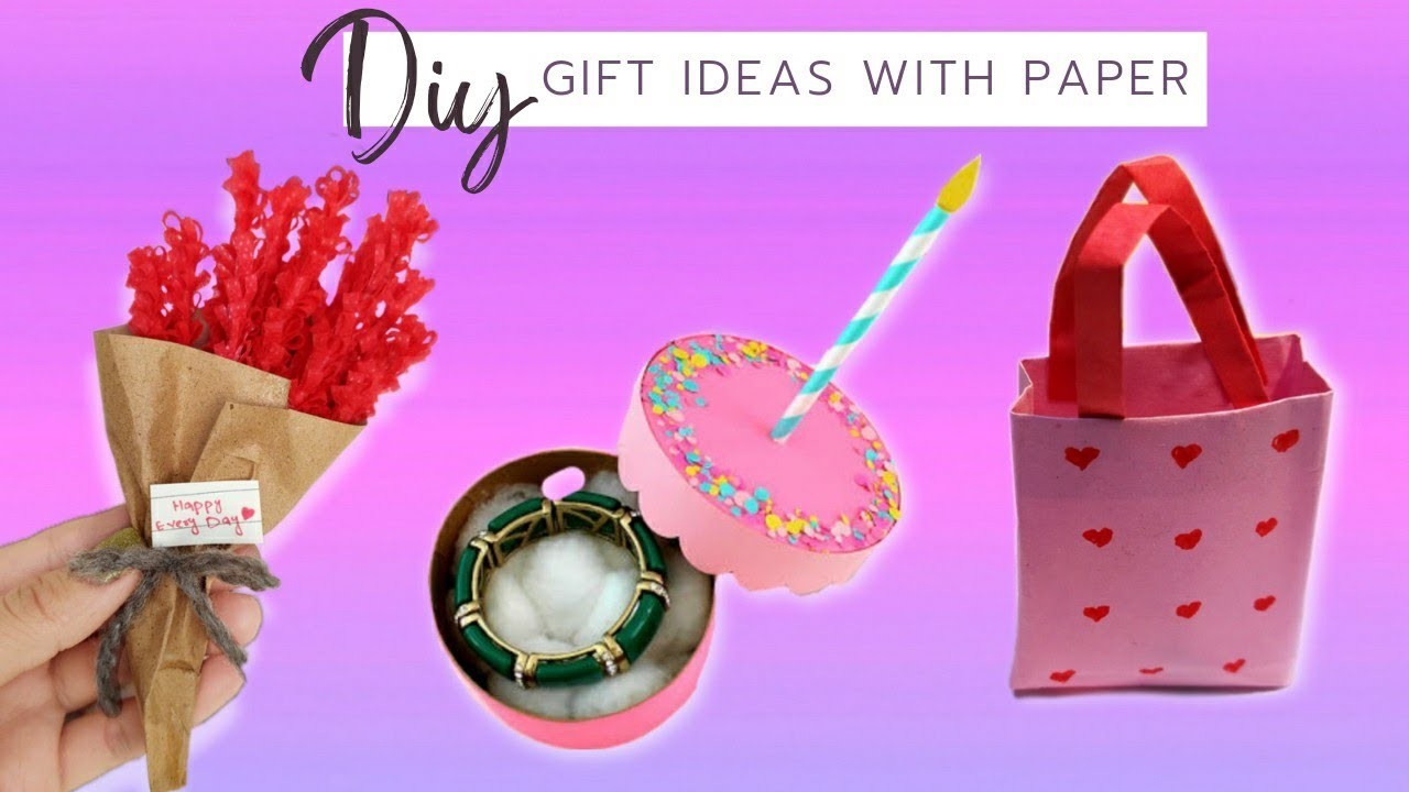 3 Gift Ideas with Paper - Easy DIY Gift Ideas