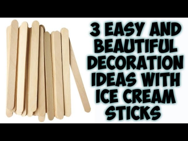 3 popsicle sticks craft ideas || Easy and Beautiful decoration ideas from ice cream sticks