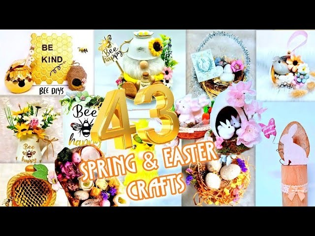 ❤️43 UNIQUE SPRING & EASTER CRAFT IDEAS ???? DIY DECOR, Make to Gift or Sell ????