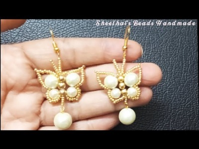 Beaded Butterfly???? Earrings || Tutorial || Sheethal's Beads Handmade