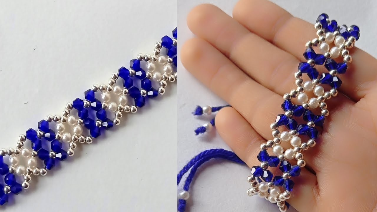 Beautiful bracelet making with beads || Easy bracelet making at home || diy easy bracelet