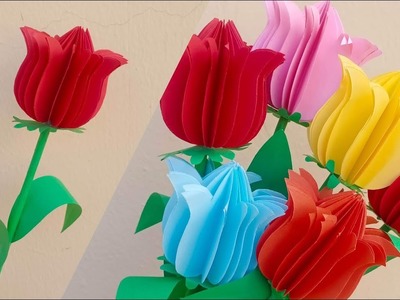 Beautiful paper flowers for Valentine's Day | DIY Valentine's Day gift ideas