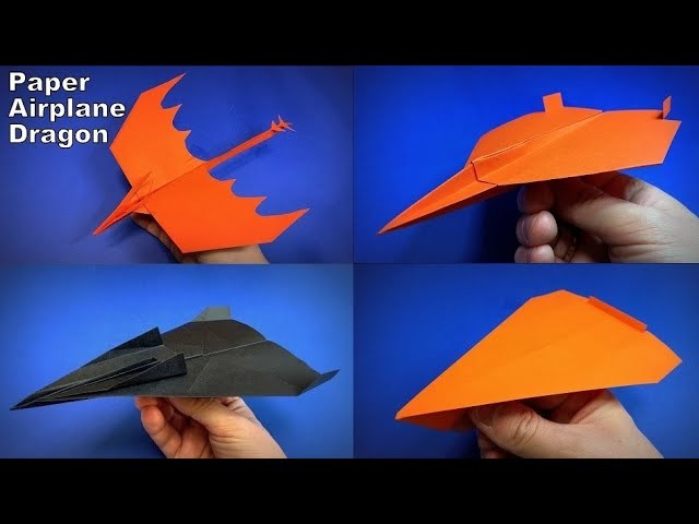 Best 4 Paper Airplanes, Dragon, Jet Fighter, Glider | How to Make a Paper Airplane