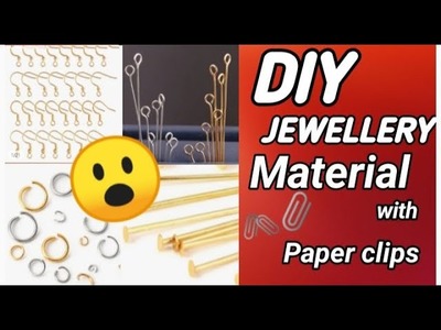 DIY basic jewelry material with paperclips || diy  hook headpin iPin and More #handmade #jewerly