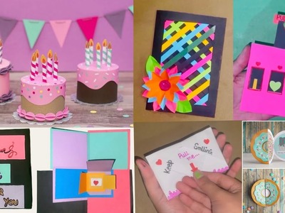 Diy Birthday card ideas.easy card idea.diy birthday gift ideas.easy paper crafts.diy paper gift idea