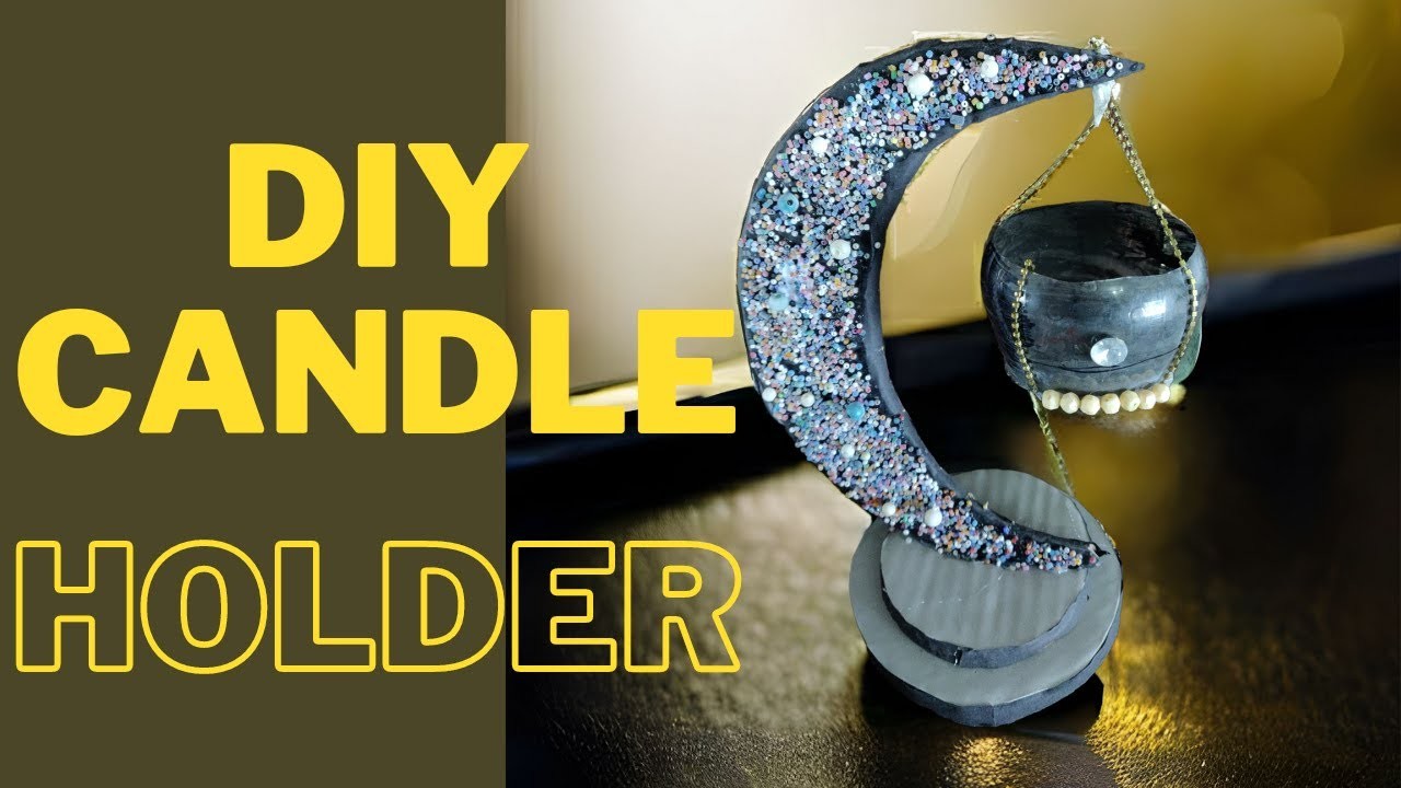 DIY Candle Holder Made With Cadboard & Plastic Bottle | Best Out Of Waste | Recycling Ideas |