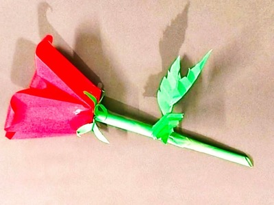 DIY Easy Origami Rose????| Simple Paper Flower | How to make Paper Rose | How to make Origami Flower |