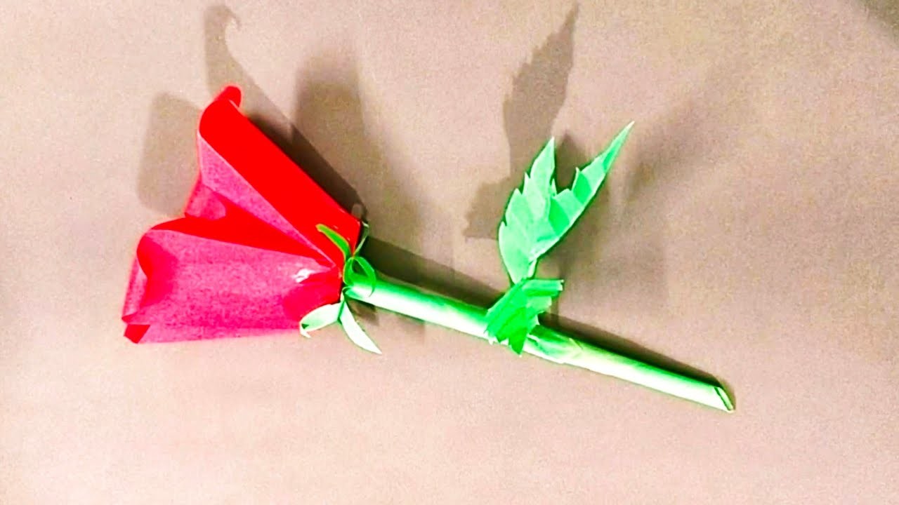 DIY Easy Origami Rose????| Simple Paper Flower | How to make Paper Rose | How to make Origami Flower |
