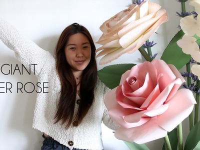 DIY Giant Paper Rose for Backdrops