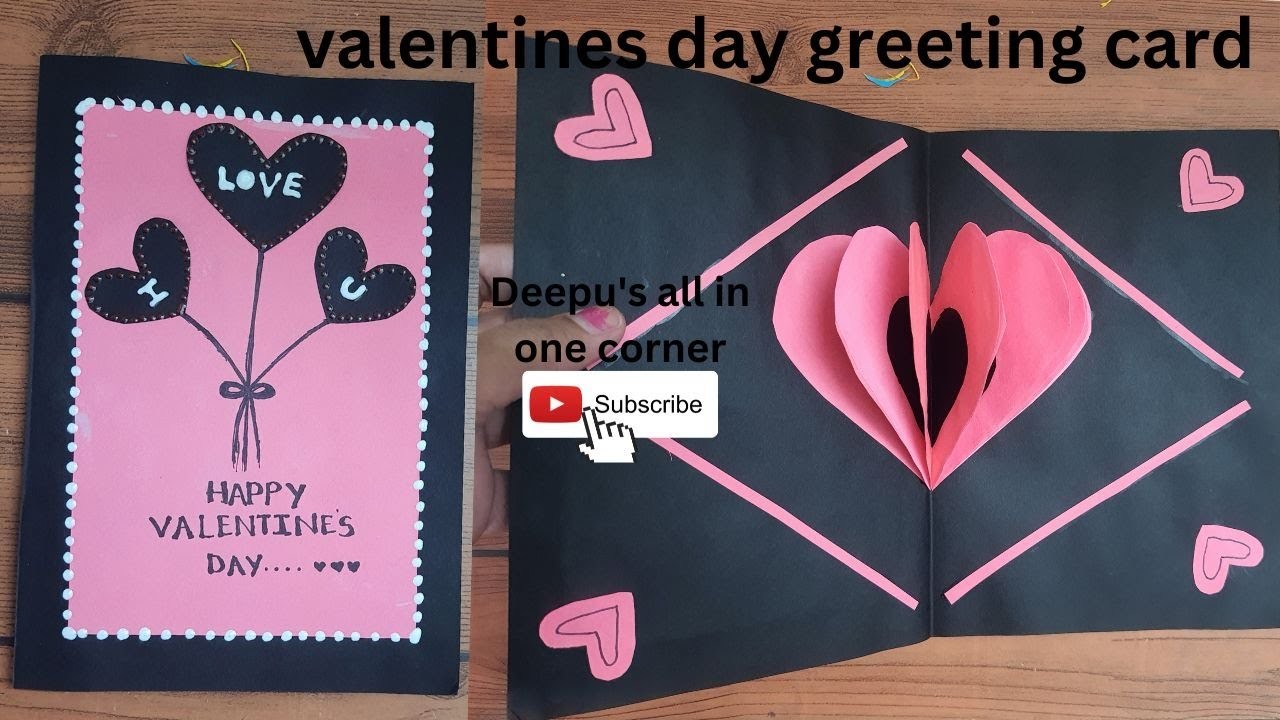 DIY heart  popup card || paper crafts || diy pop up card || valentines day card making ||part 3