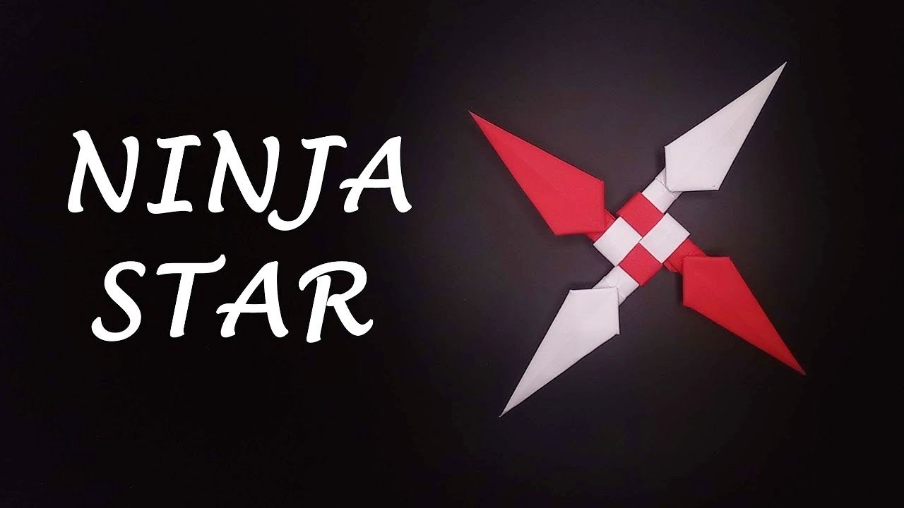 DIY - How To Make a Paper Kunai Shuriken (Ninja Star) - Origami