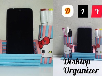 DIY - Making Desktop Organizer With Paper | Pen Holder Organizer | Paper Carfts