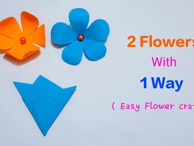 DIY paper Flower | Easy paper flower | Origami paper crafts | School paper crafting ideas