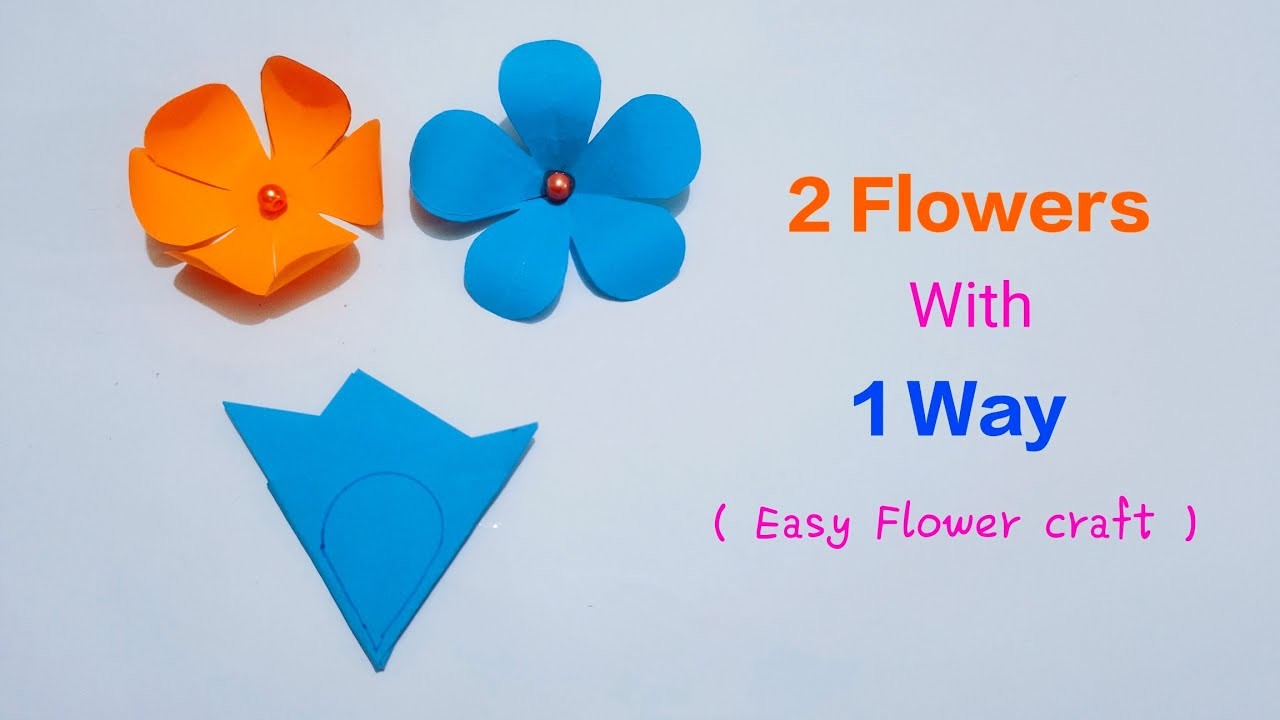 DIY paper Flower | Easy paper flower | Origami paper crafts | School paper crafting ideas