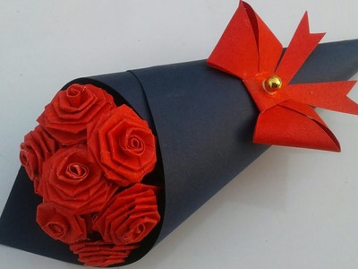 DIY Paper Flowers Bouquet Easy | Birthday Gift Ideas | Bouquet Making Ideas