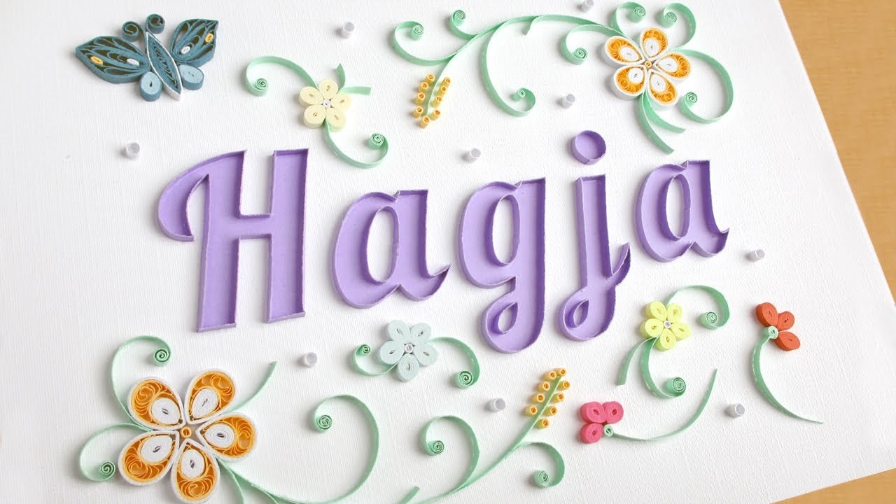 DIY Paper Quilling Name Nadja???? | Wall Hanging | DIY Quilling Typography