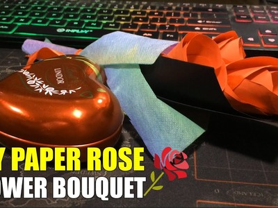 DIY Paper Rose Flower Bouquet