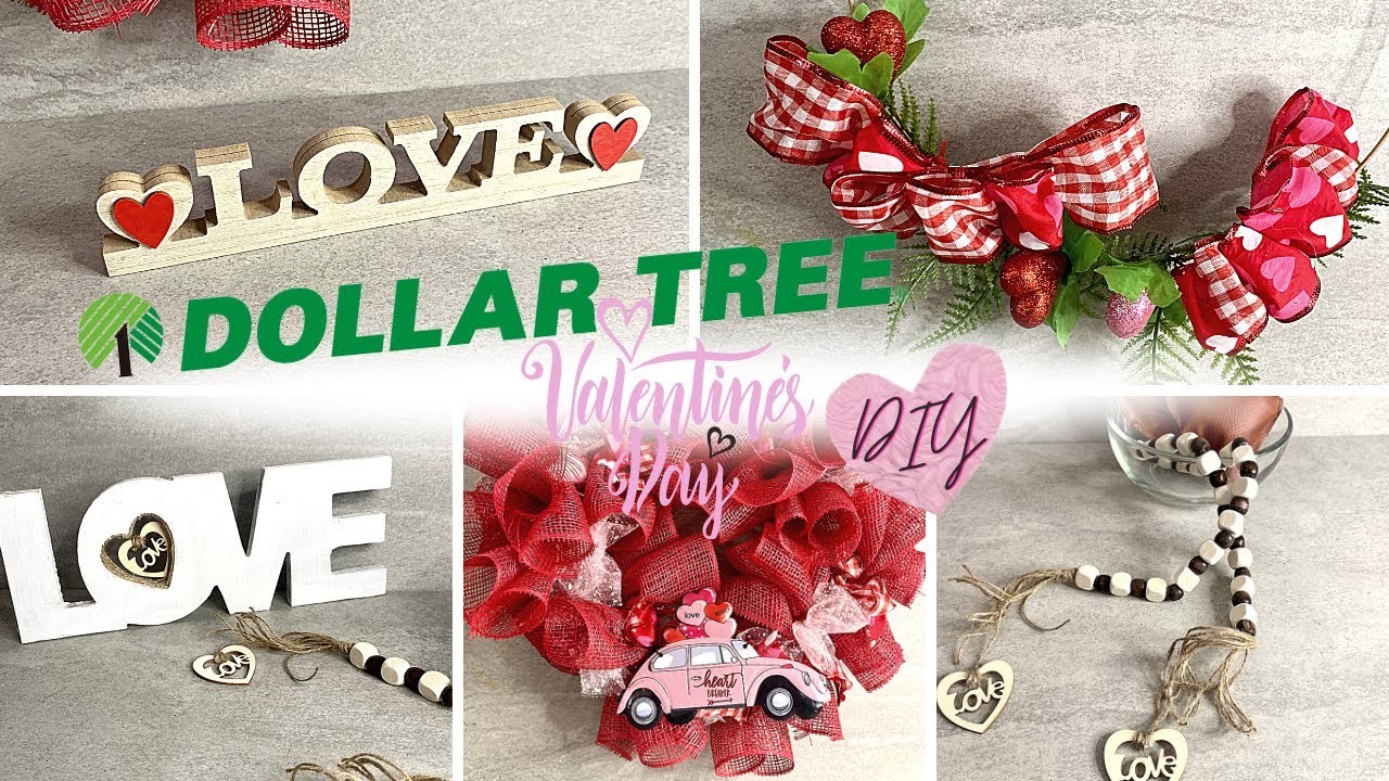 Easy Dollar Tree VALENTINE'S DAY 2023 DIY's | Dollar Tree Valentines 2023 | Valentines DIY & Decor ????