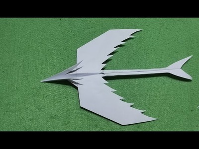 Easy Paper Plane Like Dragon - How To Folding Paper Plane - Easy DIY Paper Plane