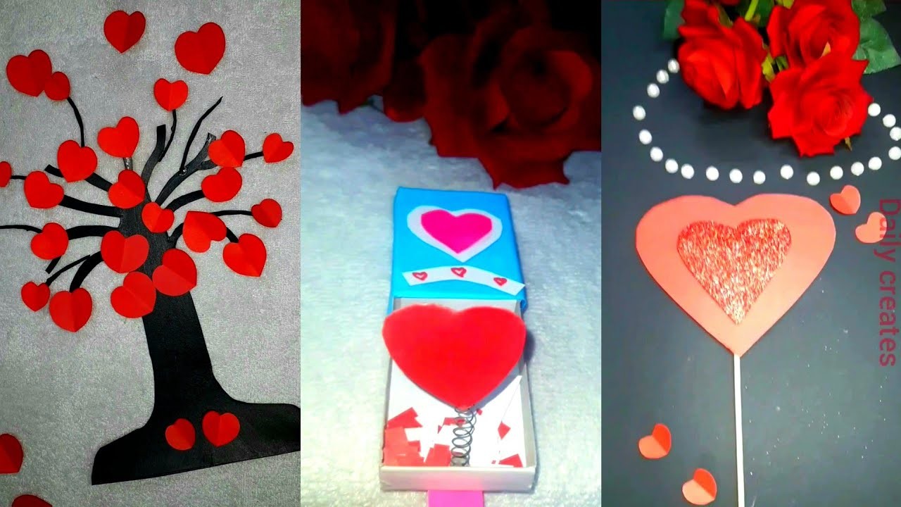 Easy Valentine's Day Craft Ideas | Paper Crafts | Valentine day gift ideas | Diy